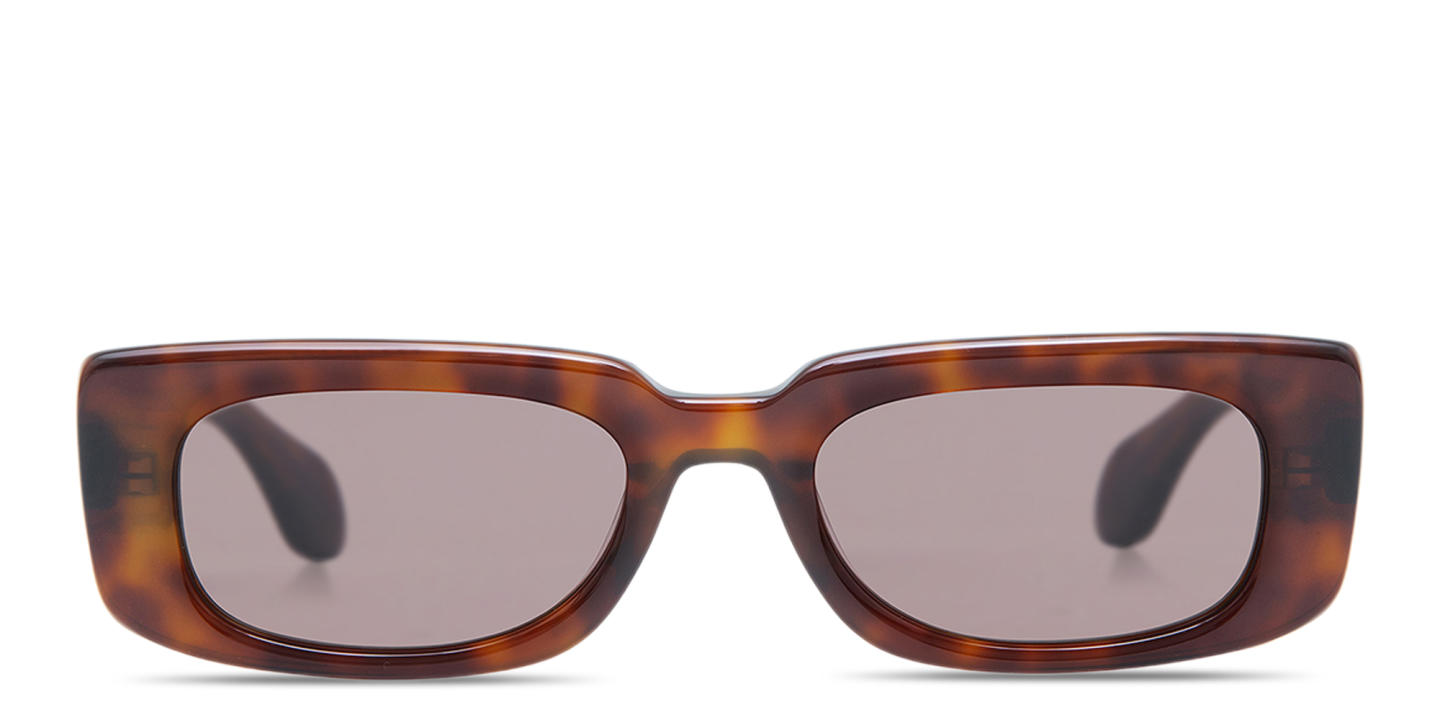 Shop GIGI STUDIOS Thrive 017 Rectangle Sunglasses in Havana online.