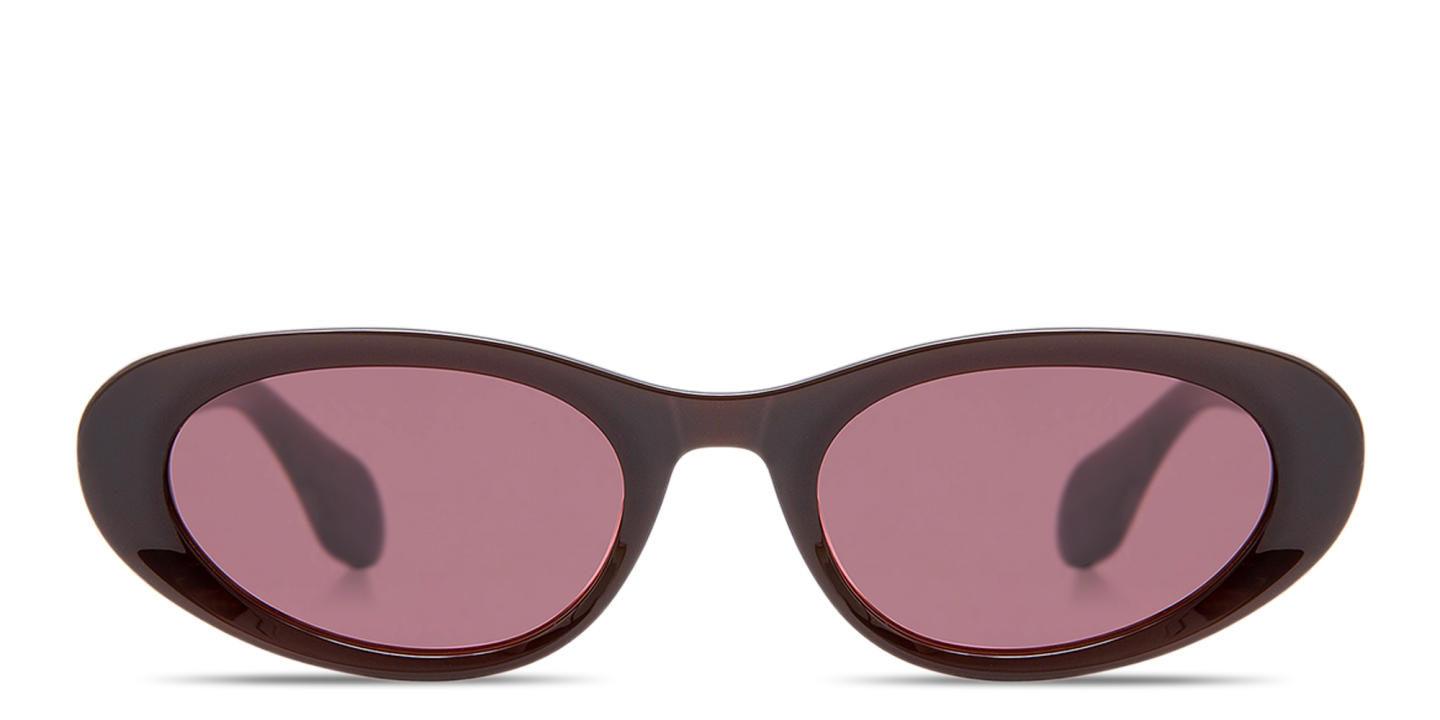 Shop GIGI STUDIOS Thrive 022 Oval Sunglasses in Brown online.