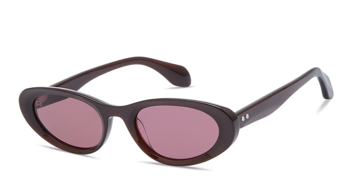 Shop GIGI STUDIOS Thrive 022 Oval Sunglasses in Brown online.