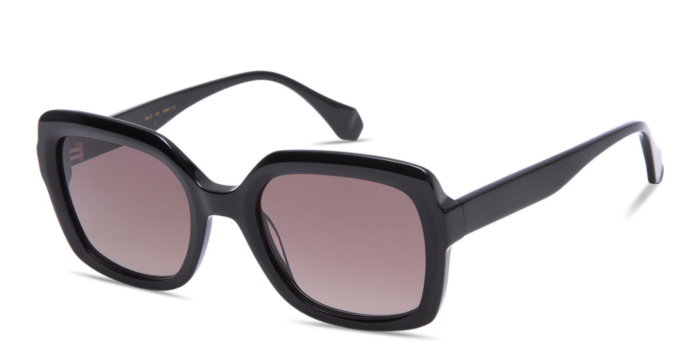 Shop GIGI STUDIOS Genesis Square Sunglasses in Black online.