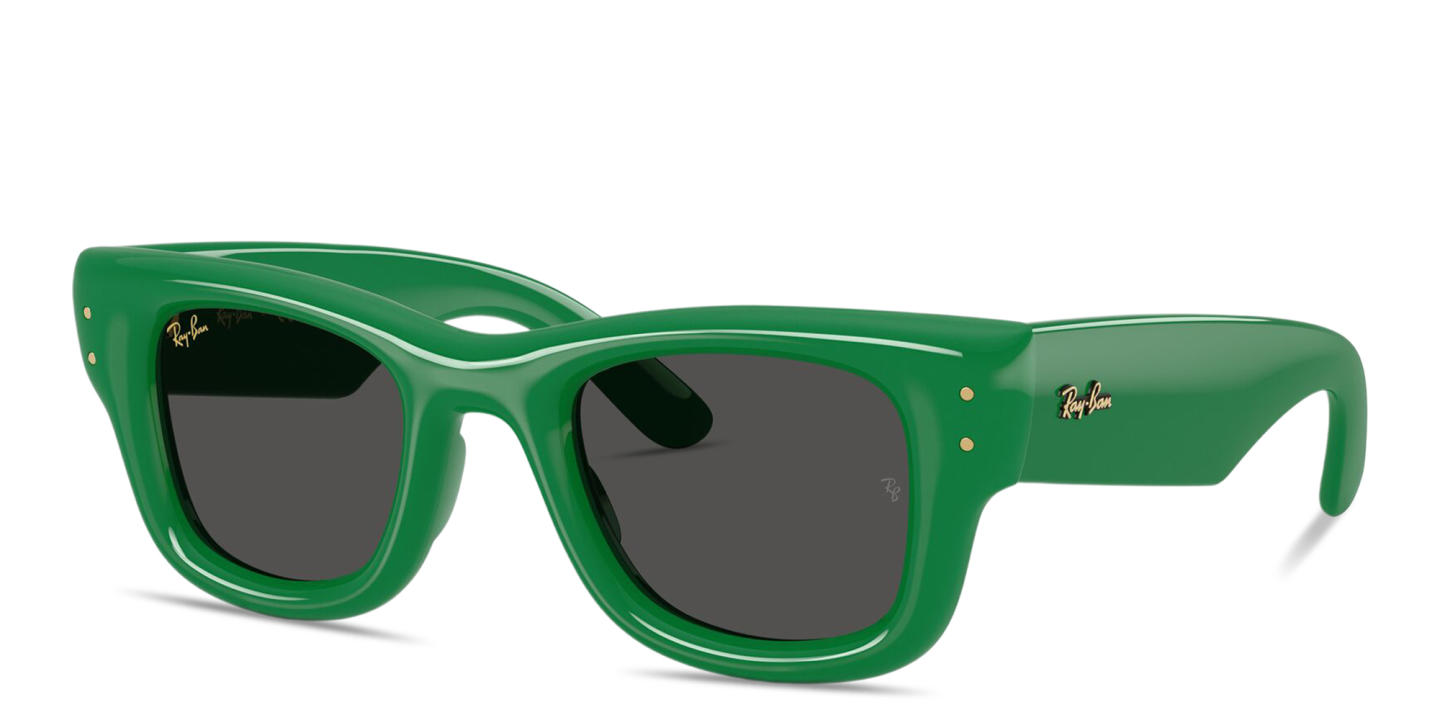 Ray-Ban Wayfarer Puffer Unisex Square Sunglasses in Green – Product Photo 1