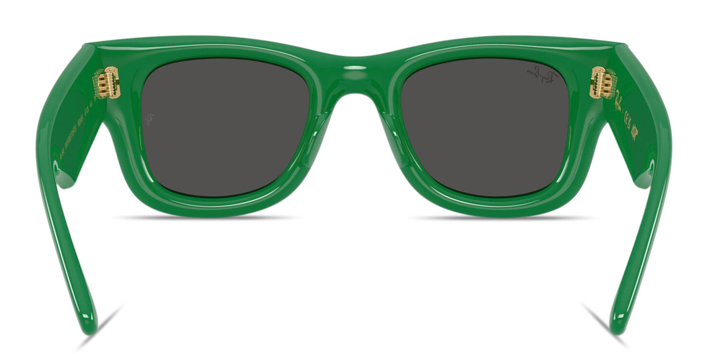 Shop Ray-Ban Wayfarer Puffer Unisex Square Sunglasses in Green online.