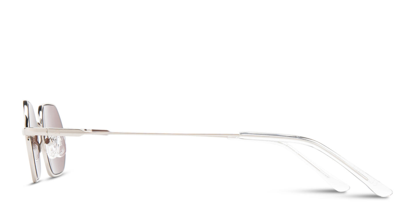 Shop TRICE Logo Irregular Sunglasses in Silver online.