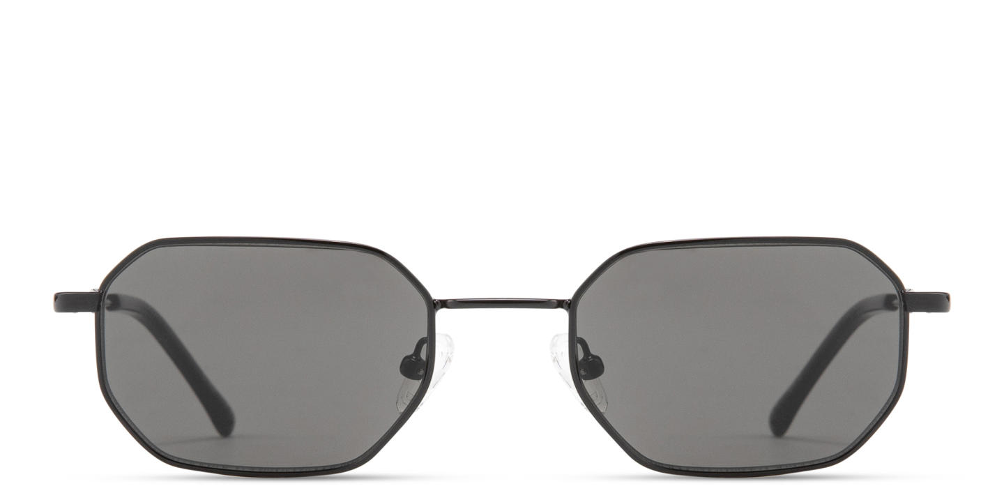 Shop TRICE Logo Irregular Sunglasses in Black online.