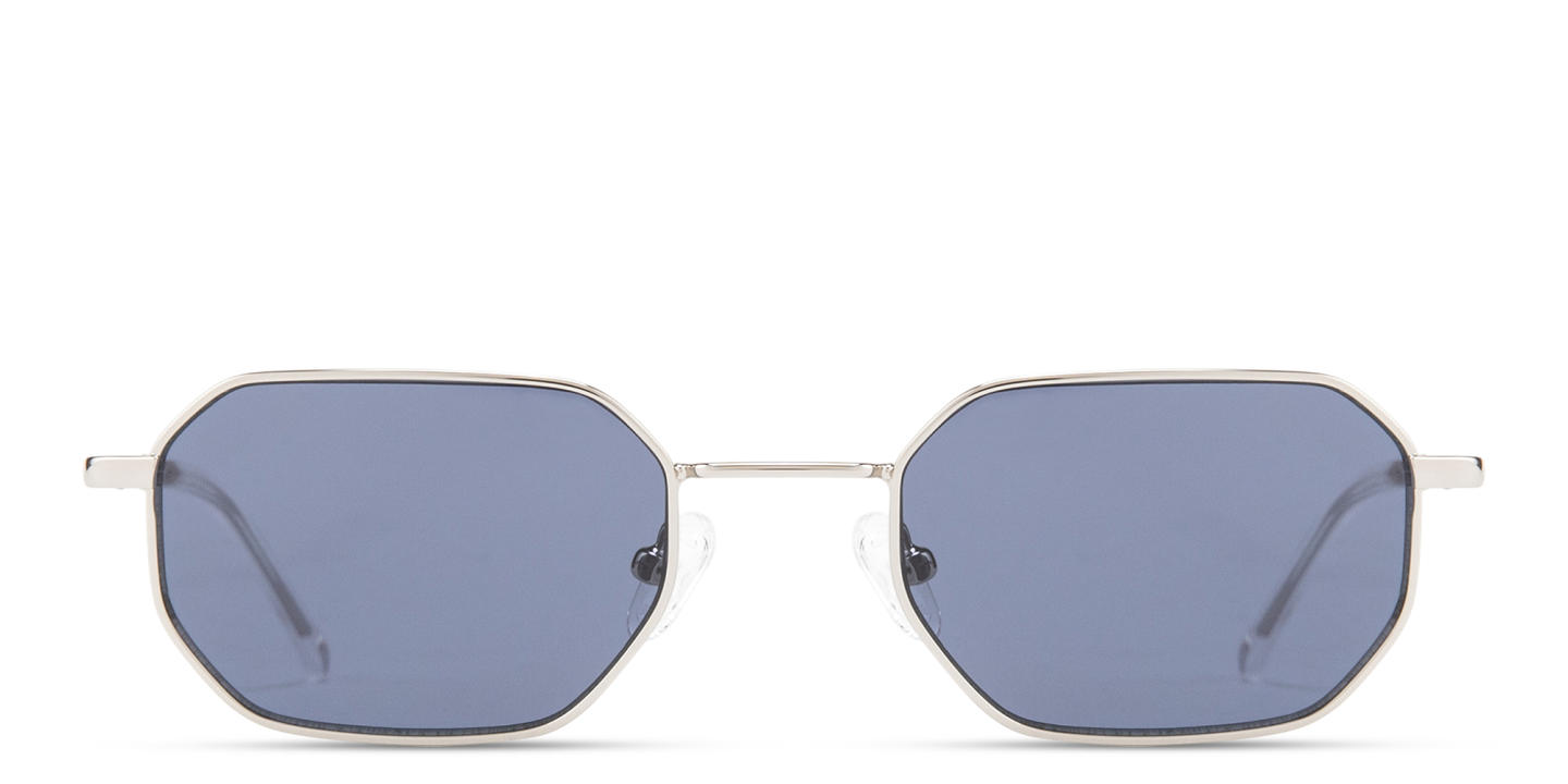 Shop TRICE Logo Irregular Sunglasses in Silver online.