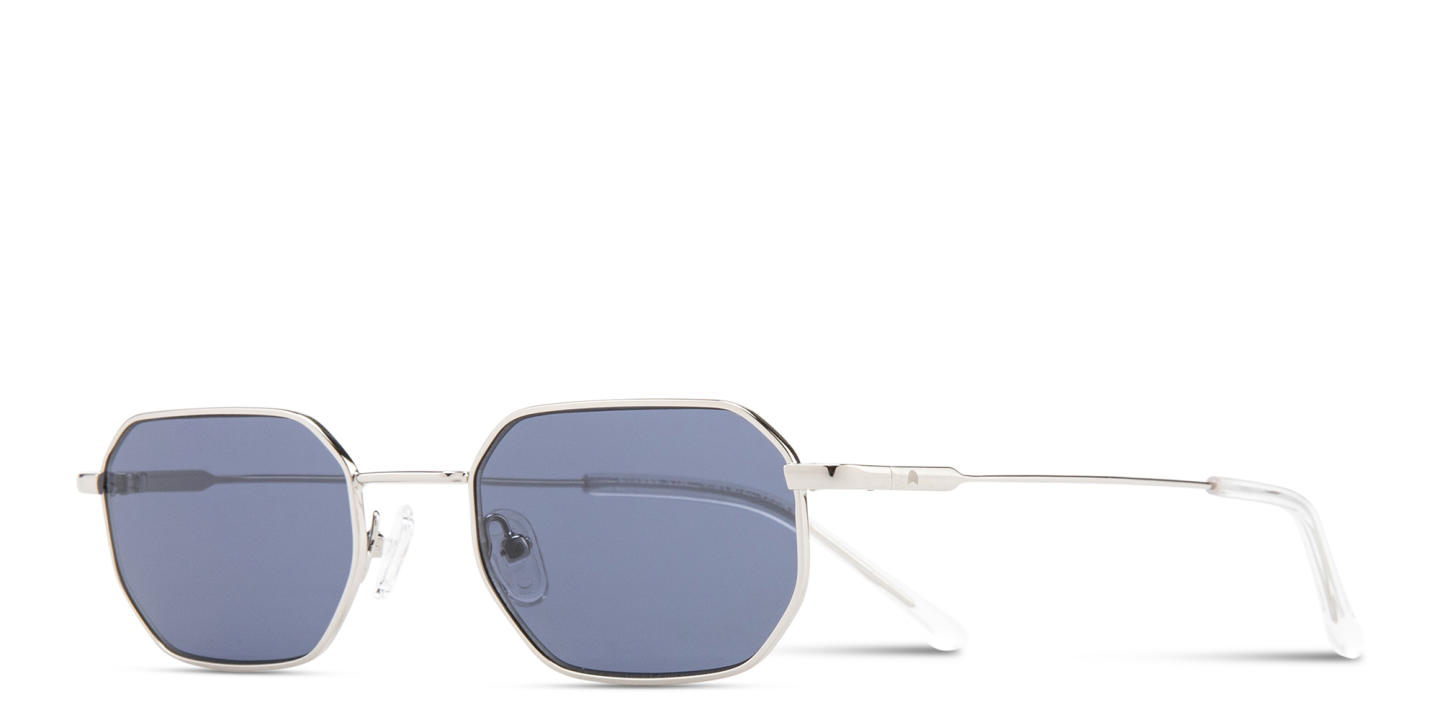 Shop TRICE Logo Irregular Sunglasses in Silver online.