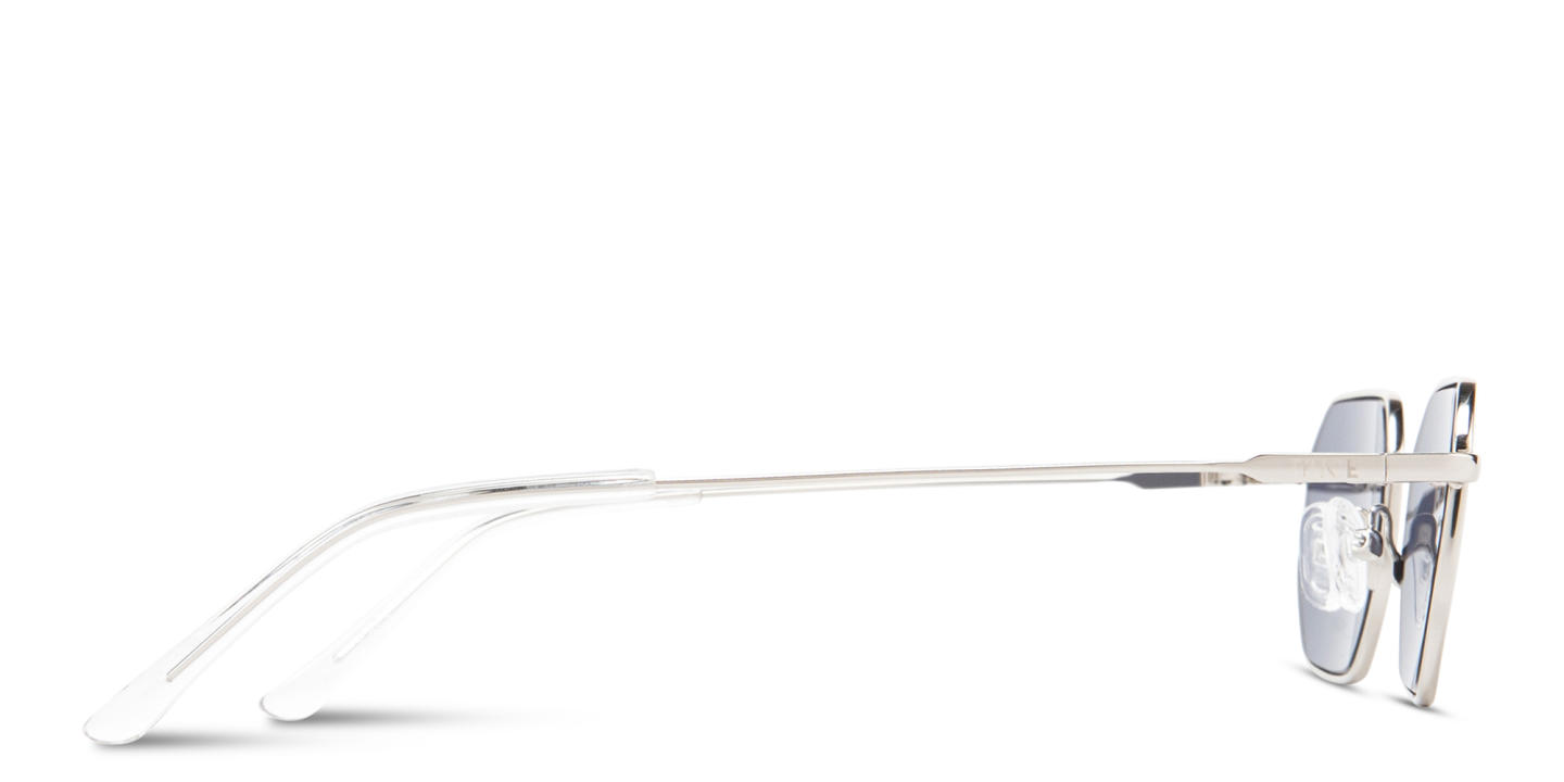 Shop TRICE Logo Irregular Sunglasses in Silver online.