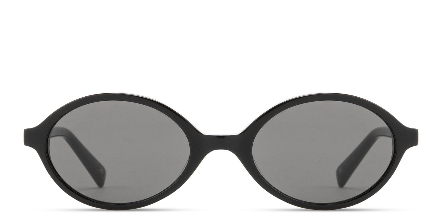 Shop TRICE Logo Oval Sunglasses in Black online.