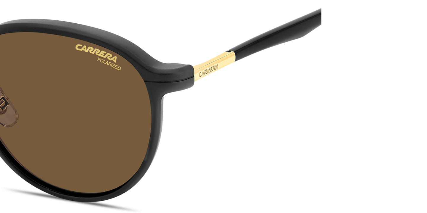 Shop Carrera Clip-On Panthos Eyeglasses in Gold online.