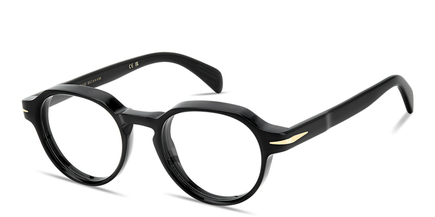 Shop DAVID BECKHAM Talisman Panthos Eyeglasses in Black online.