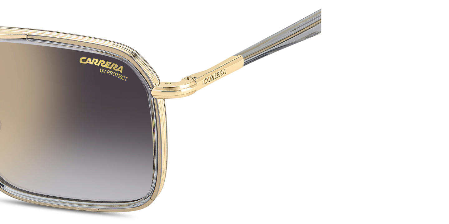 Shop Carrera Engraved Logo Aviator Sunglasses in Gold online.