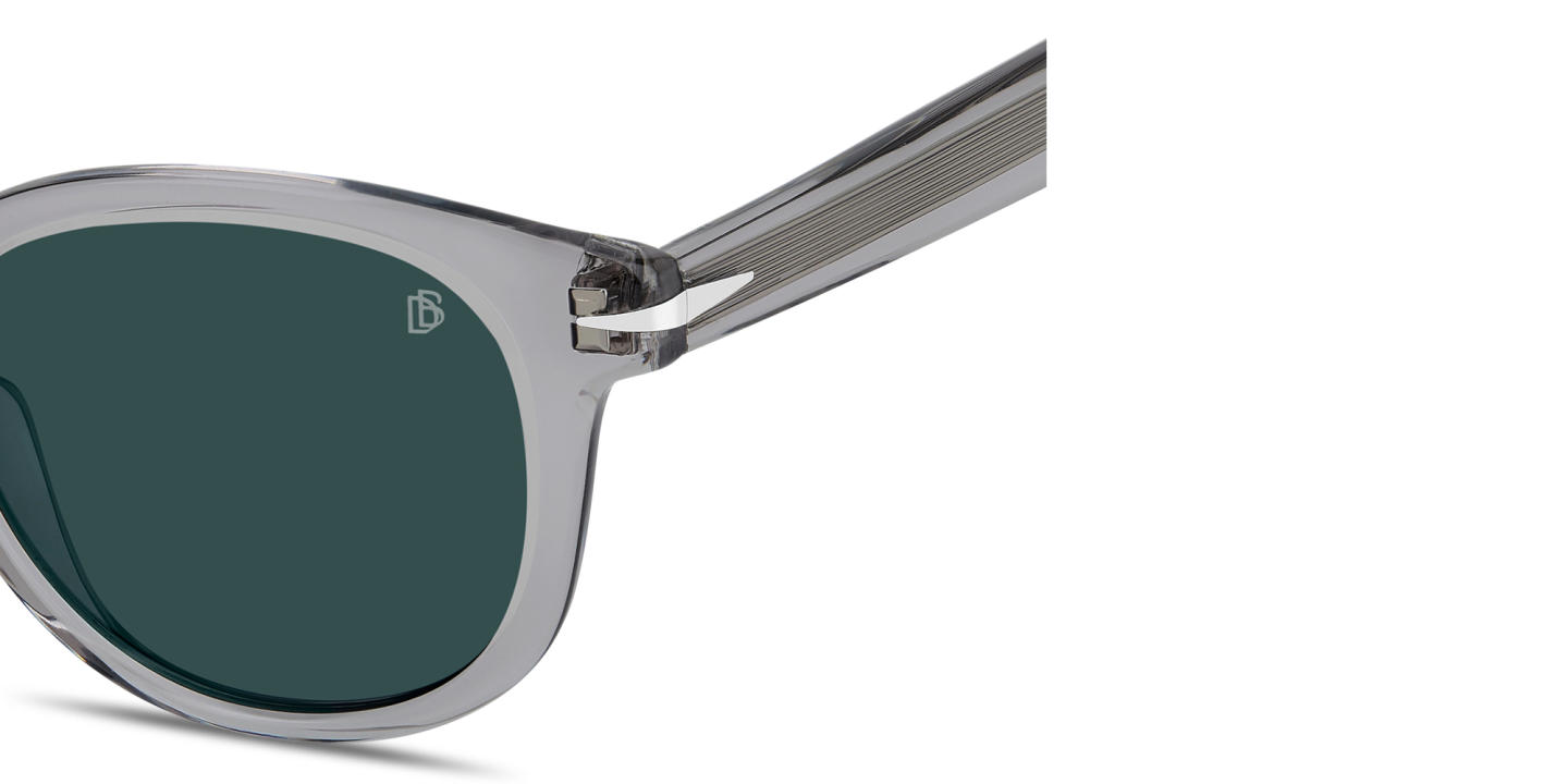 Shop DAVID BECKHAM Talisman Panthos Sunglasses in Transparent Grey online.