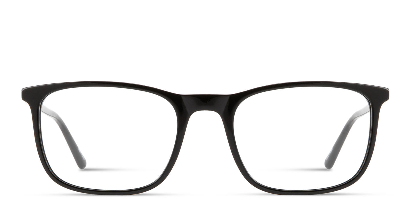 Shop TRICE Logo Wide Square Eyeglasses in Black online.
