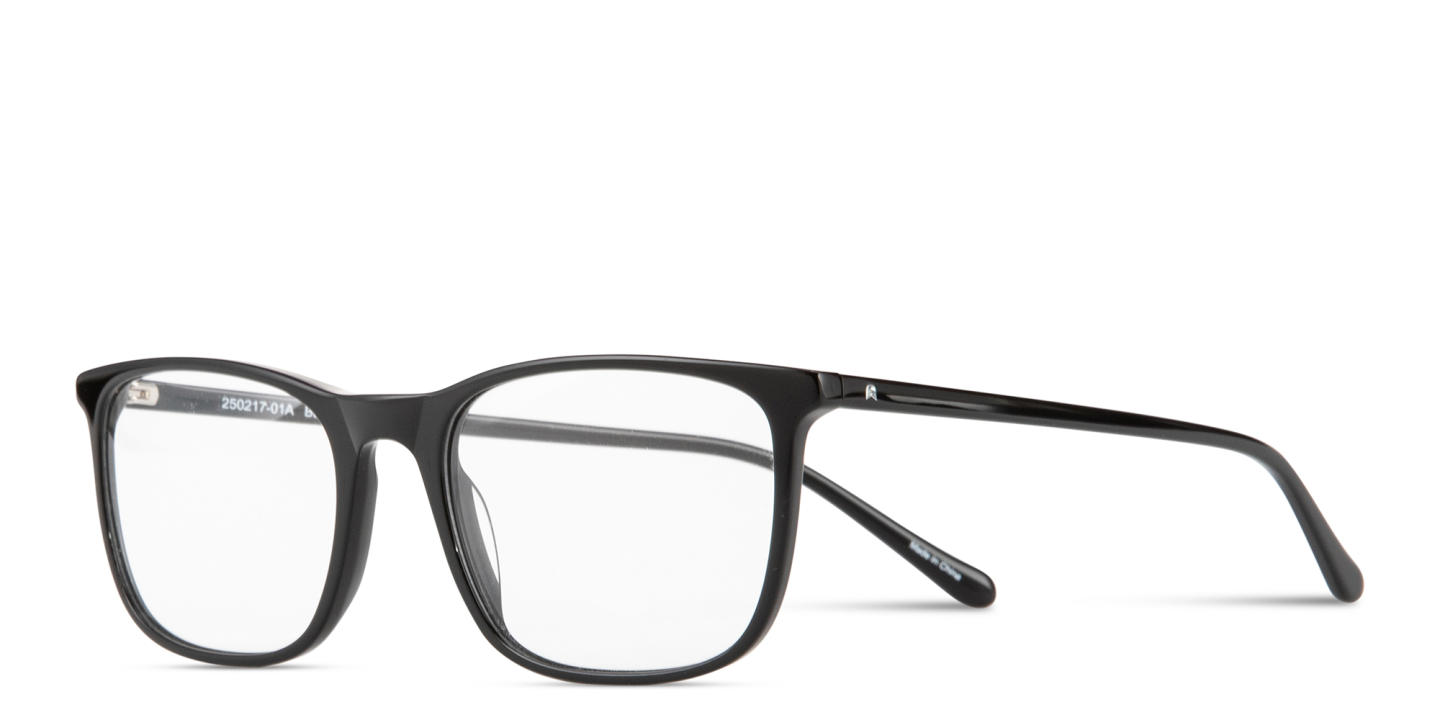 Shop TRICE Logo Wide Square Eyeglasses in Black online.