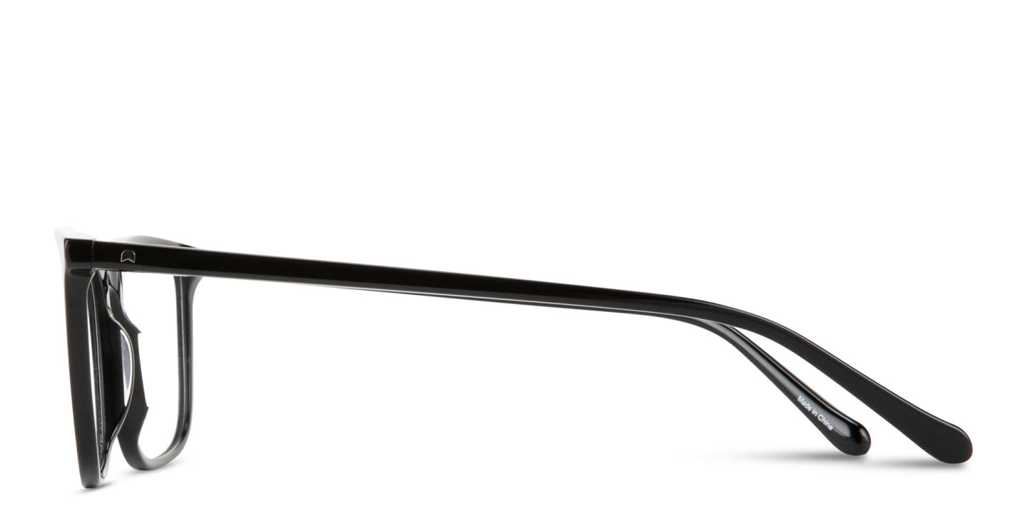 Shop TRICE Logo Wide Square Eyeglasses in Black online.