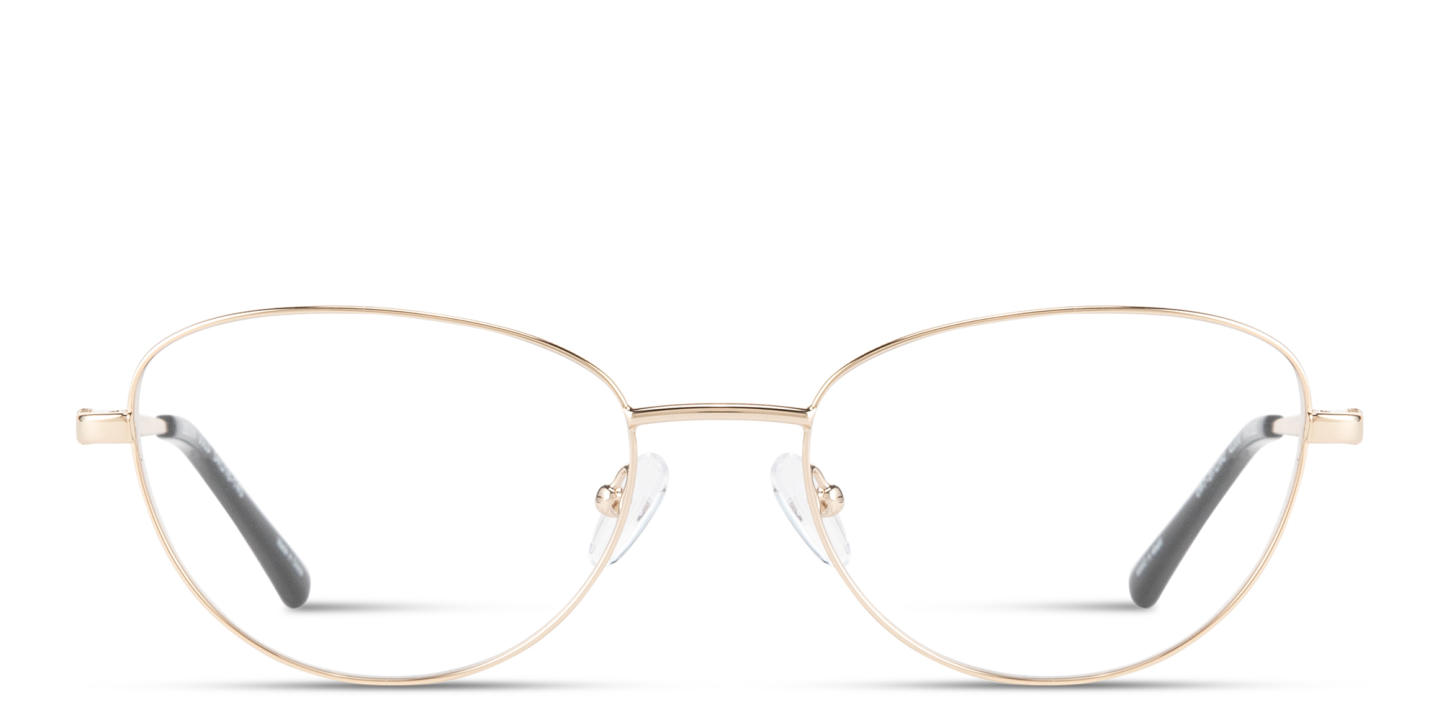 Shop TRICE Logo Cat-Eye Eyeglasses in Gold online.