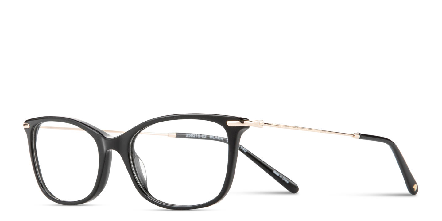 Shop TRICE Logo Cat-Eye Eyeglasses in Black online.