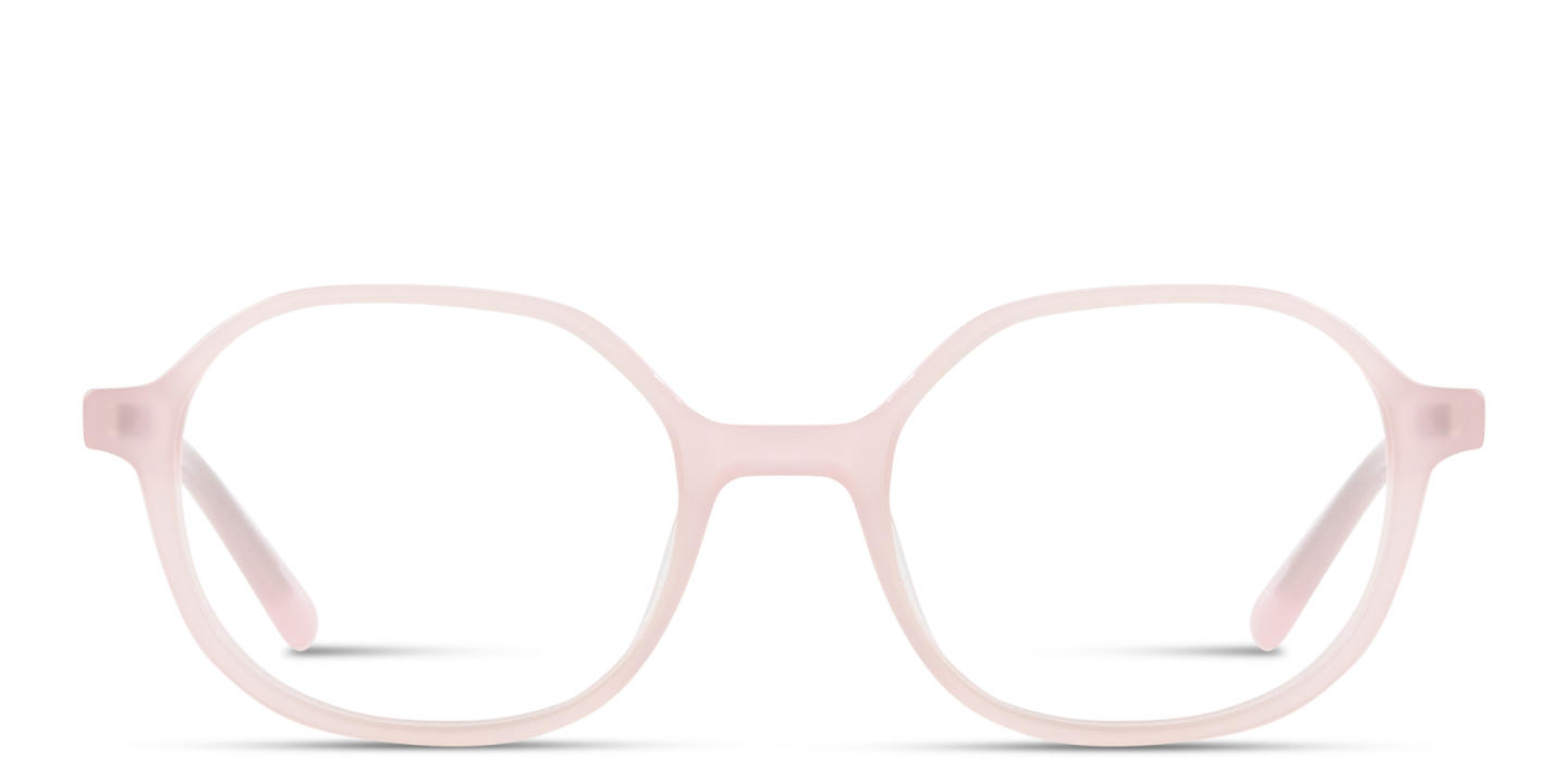 Shop TRICE Logo Kids Square Eyeglasses in Pink online.