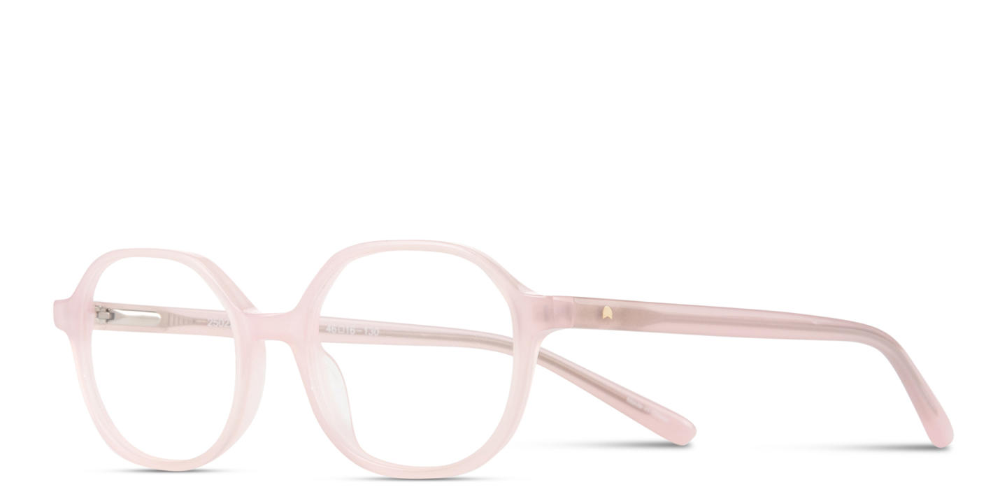 Shop TRICE Logo Kids Square Eyeglasses in Pink online.