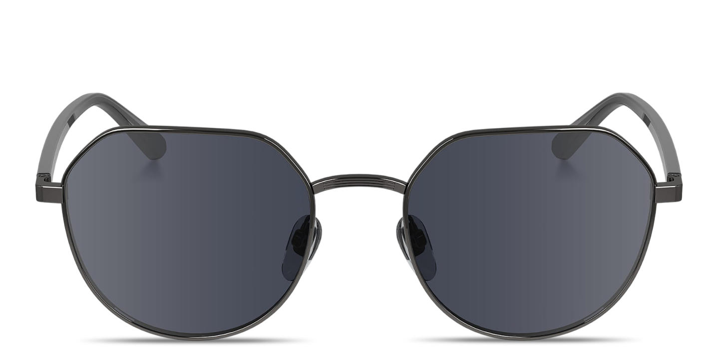 تسوق نظارات شمسية غير منتظمة للجنسين بالشعار المنقوش كالفين كلاين بلون رصاصي أونلاين.