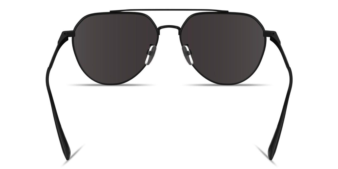 Shop Calvin Klein Engraved Logo Unisex Aviator Sunglasses in Black online.