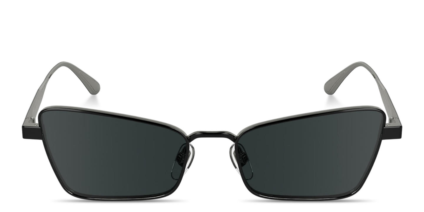 Shop Calvin Klein Logo Signature Cat-Eye Sunglasses in Black online.