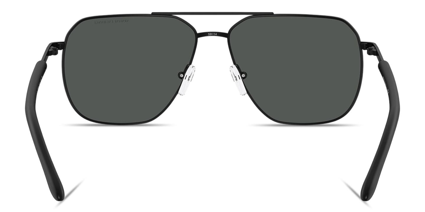 تسوق نظارات شمسية طراز بايلوت بشعار A|X أرماني إكستشينج بلون أسود مطفي أونلاين.
