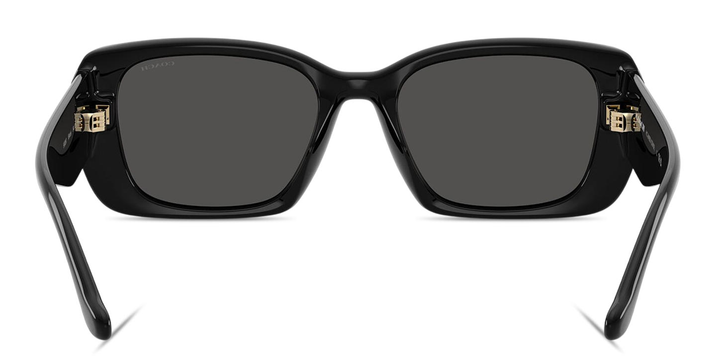 Shop Coach Logo Square Sunglasses in Black online.
