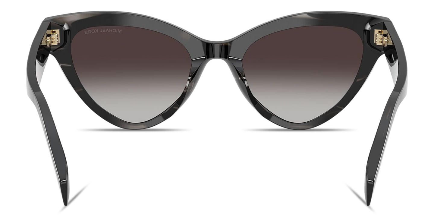 Shop Michael Kors Roanoke Cat-Eye Sunglasses in Black Horn online.