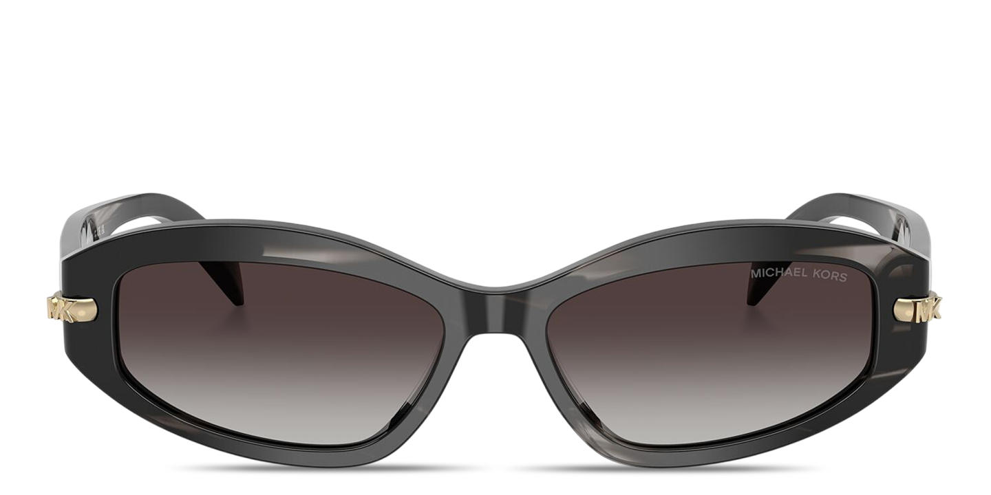 Michael Kors Wilmington Oval Sunglasses in Black Horn – Product Photo 0