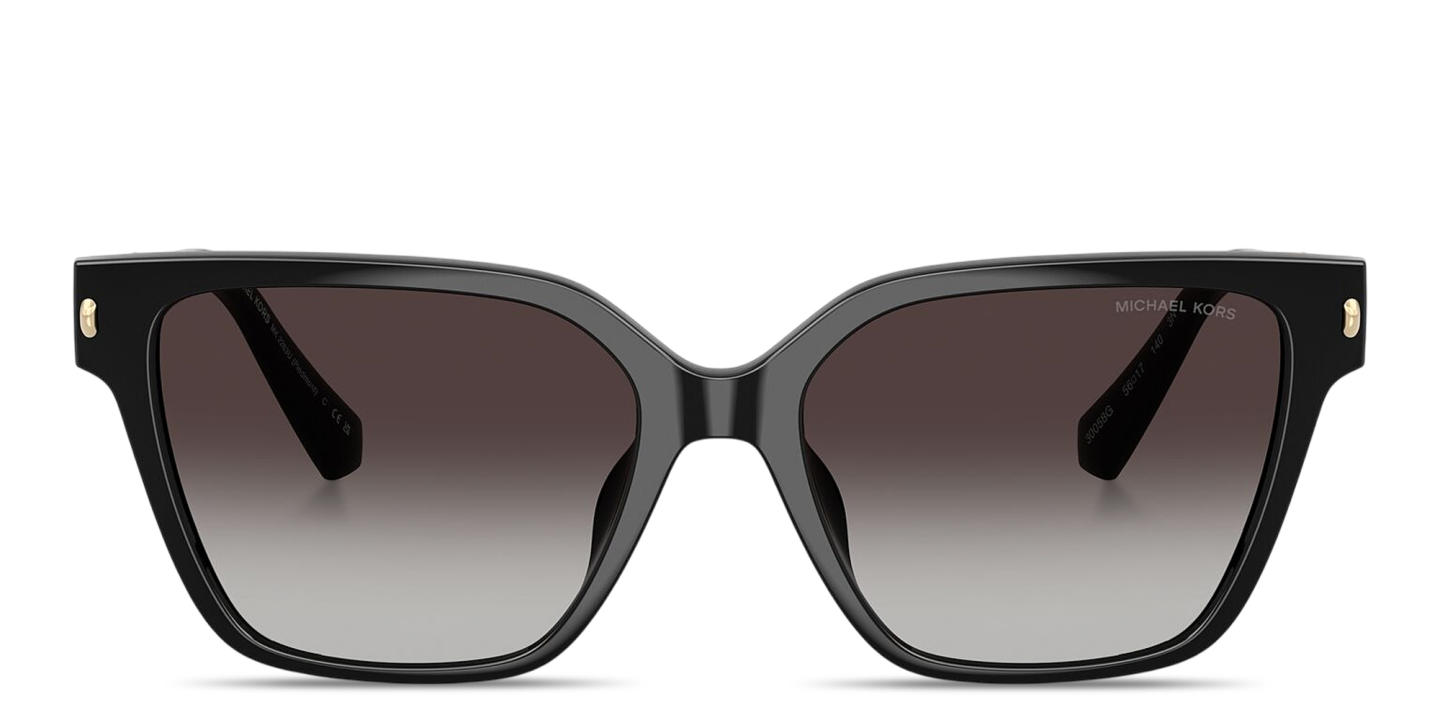 Shop Michael Kors Piedmont Square Sunglasses in Black online.