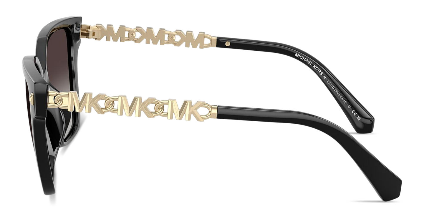 Shop Michael Kors Piedmont Square Sunglasses in Black online.