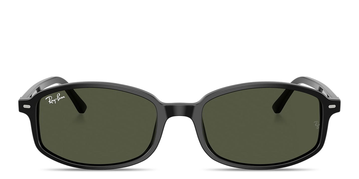 Shop Ray-Ban Sam Unisex Irregular Sunglasses in Black online.
