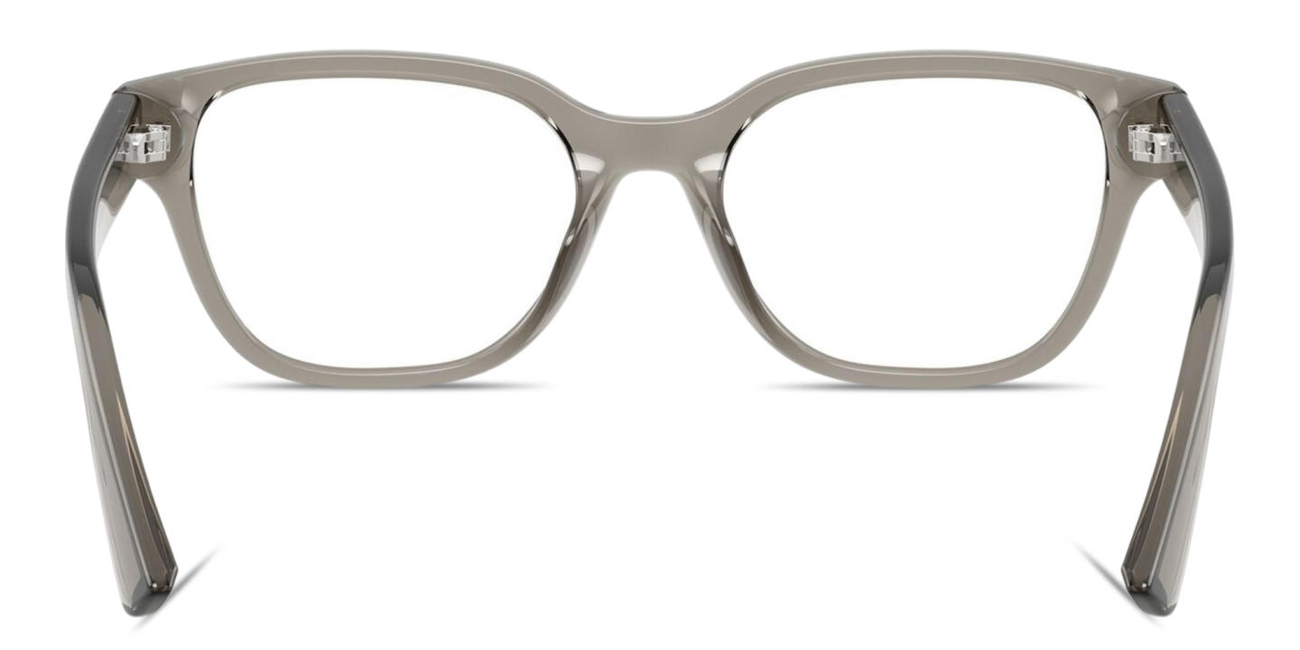Shop Armani Exchange A|X Logo Cat-Eye Eyeglasses in Transparent Grey online.
