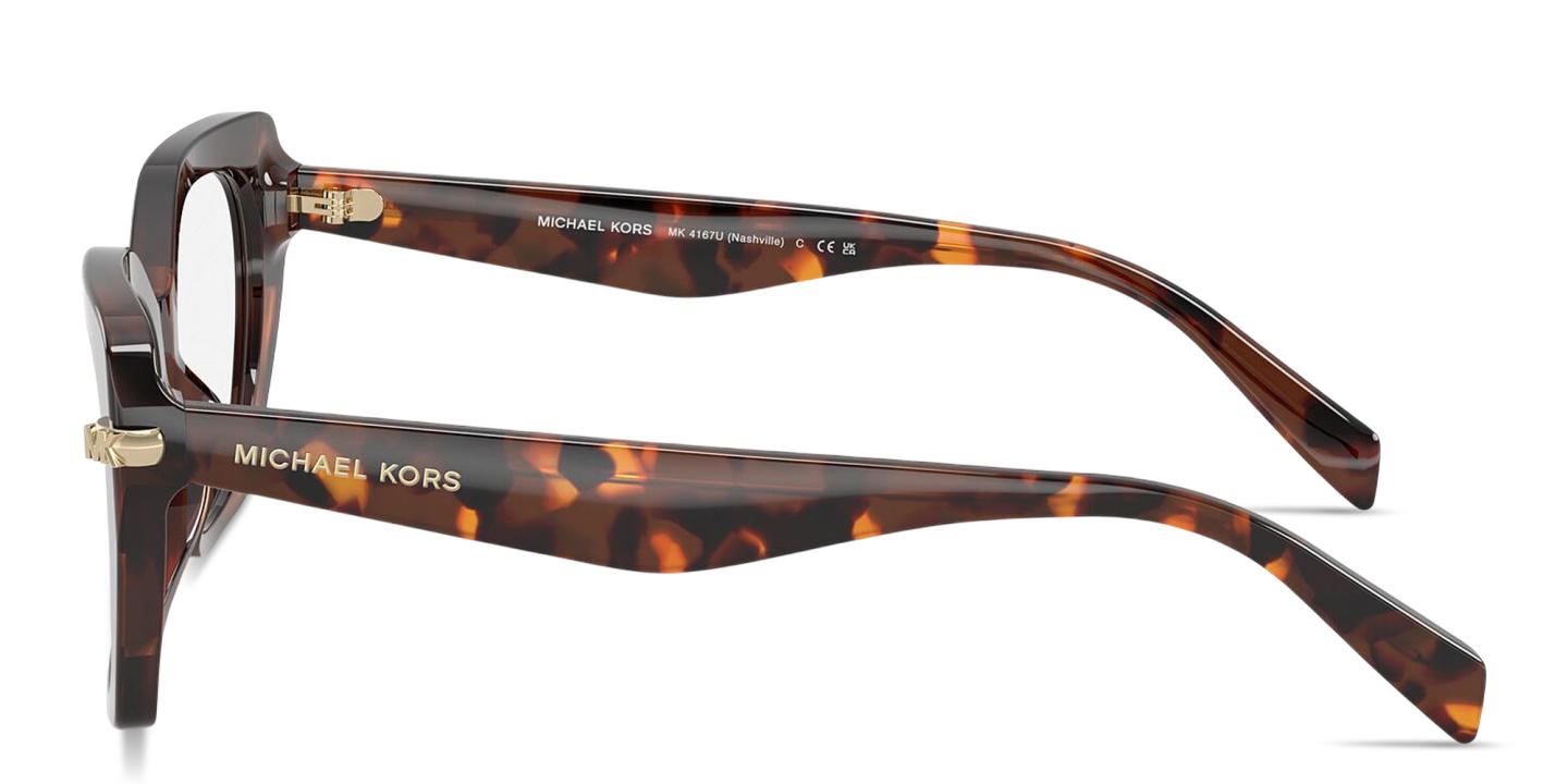 Shop Michael Kors Nashville Irregular Eyeglasses in Tortoise online.