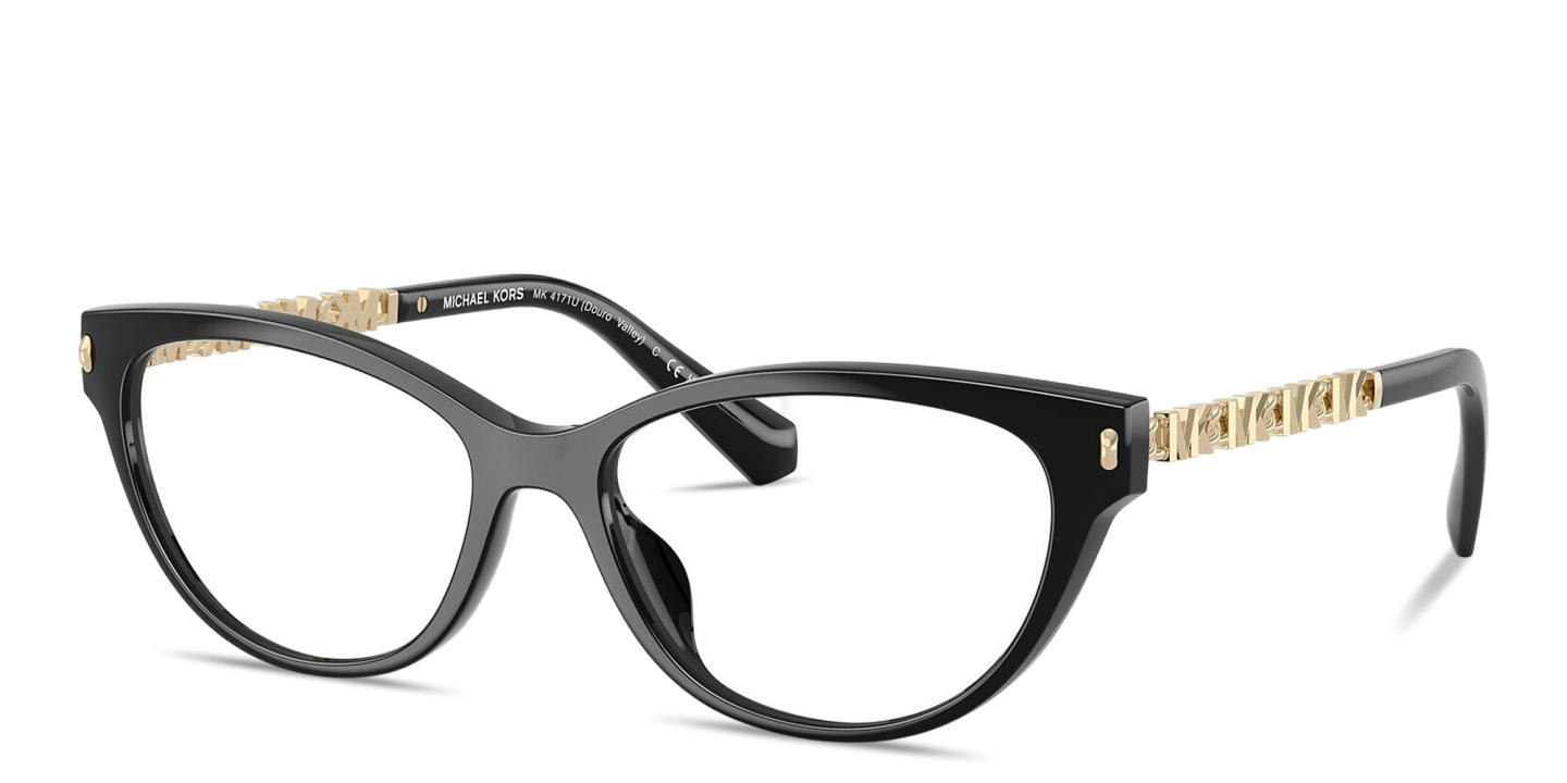 Shop Michael Kors Douro Valley Cat-Eye Eyeglasses in Black online.