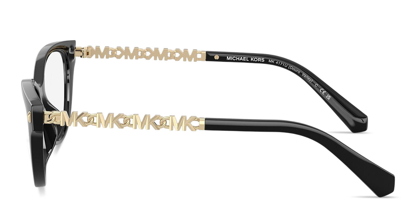 Shop Michael Kors Douro Valley Cat-Eye Eyeglasses in Black online.