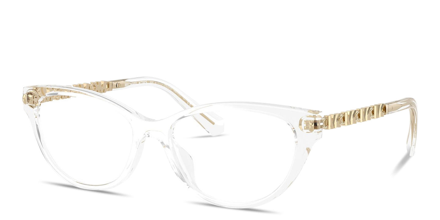 Shop Michael Kors Douro Valley Cat-Eye Eyeglasses in Crystal online.