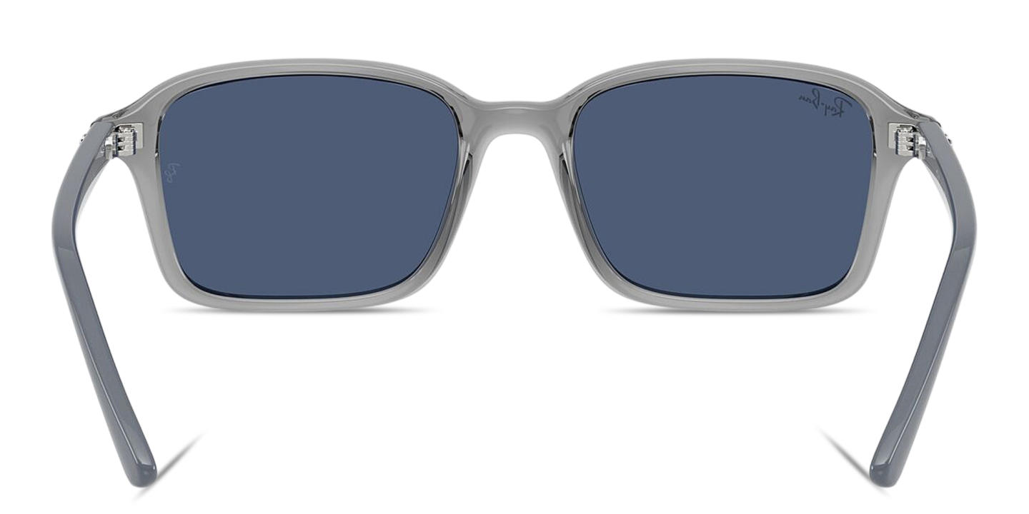 Ray-Ban Embossed Logo Kids Square Sunglasses in Transparent Grey – Product Photo 3