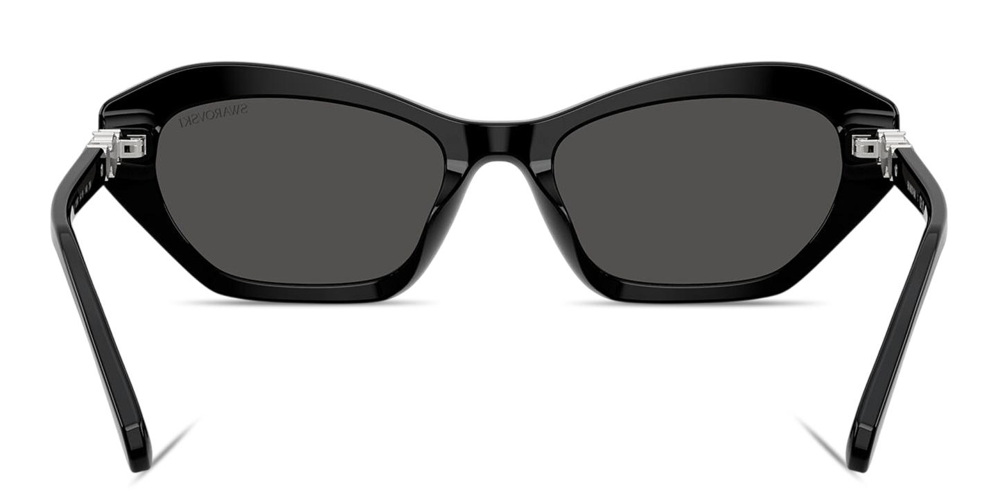 Shop Swarovski Crystal Cat-Eye Sunglasses in Black online.