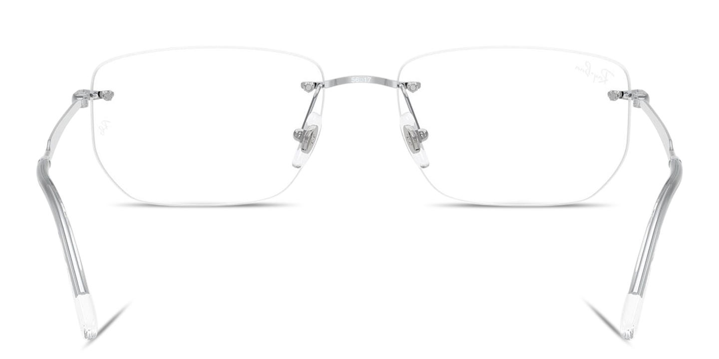 تسوق نظارات طبية أوبتيكس غير منتظمة بدون إطار للجنسين راي بان بلون فضي أونلاين.