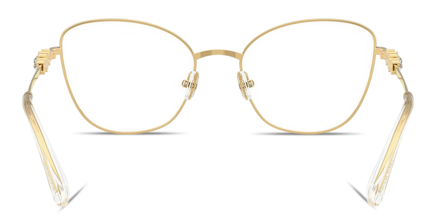 Shop Swarovski Crystal Cat-Eye Eyeglasses in Gold online.