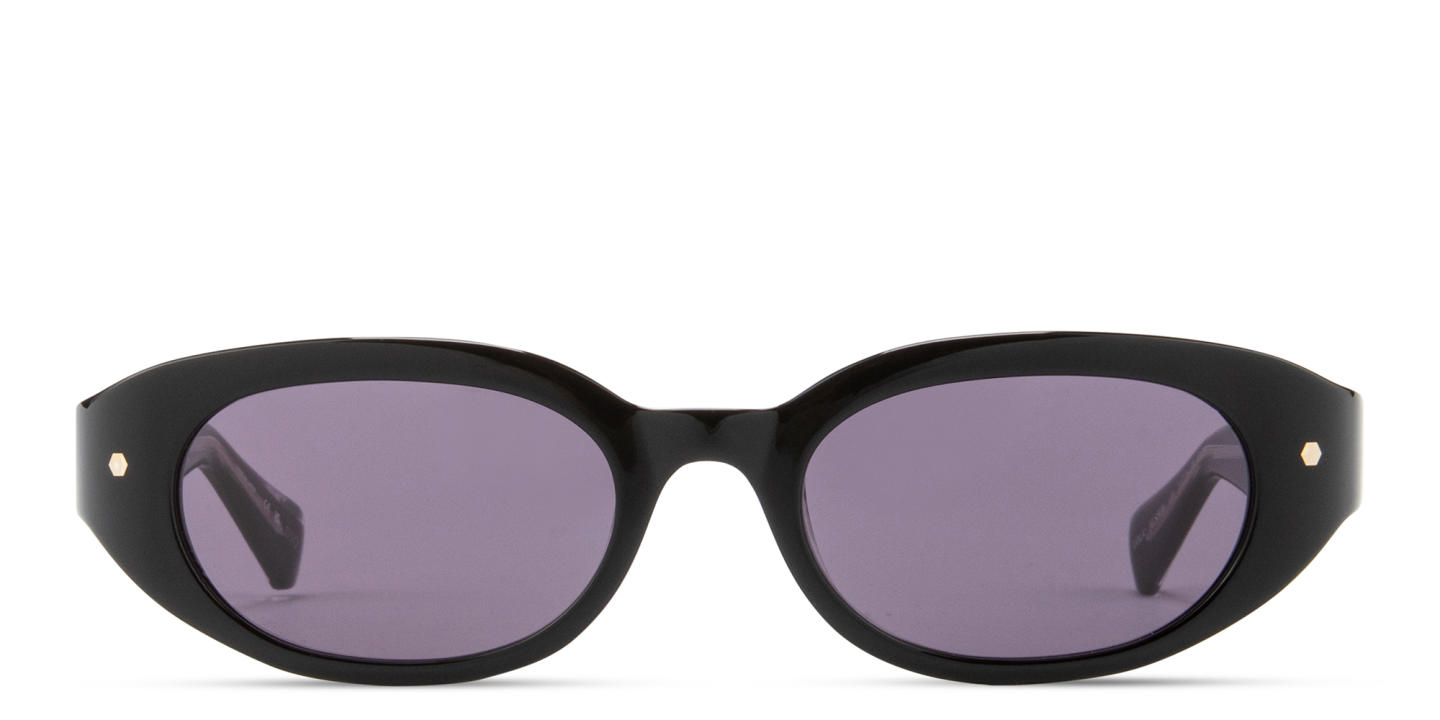 Shop ALL SAINTS Lola Oval Sunglasses in Black online.