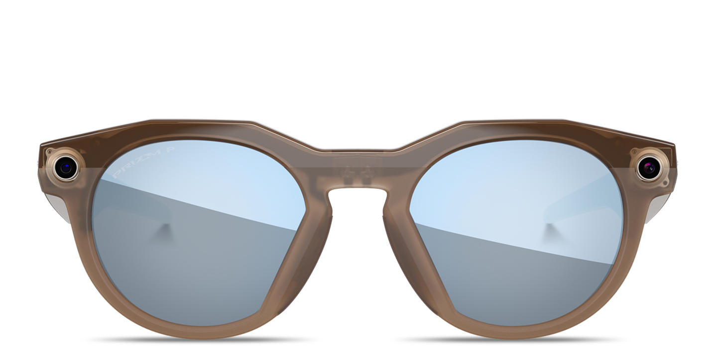 Shop Oakley Meta HSTN Limited Edition Unisex Round Sunglasses in Brown Smoke online.