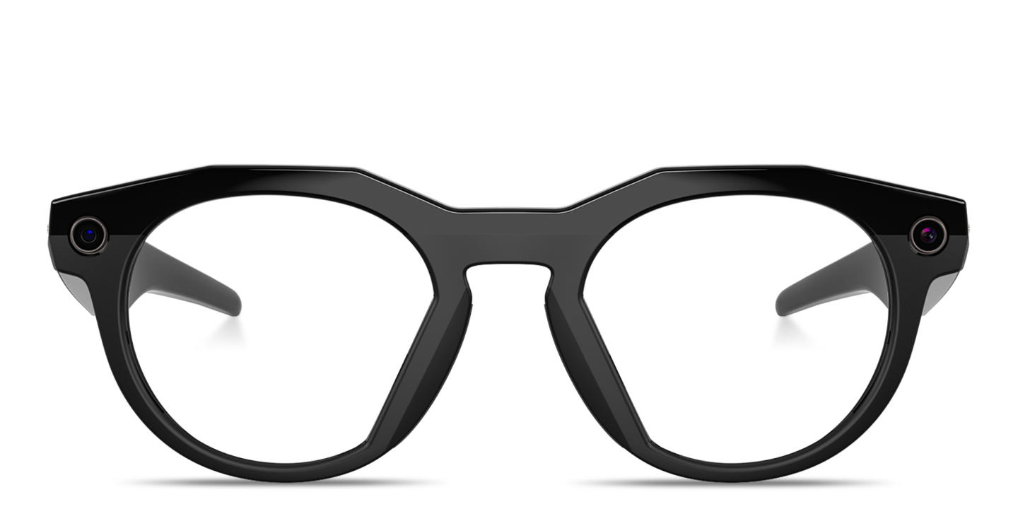 Oakley Meta HSTN Limited Edition Unisex Round Eyeglasses with Blue-Violet Light Lenses in Black – Product Photo 0