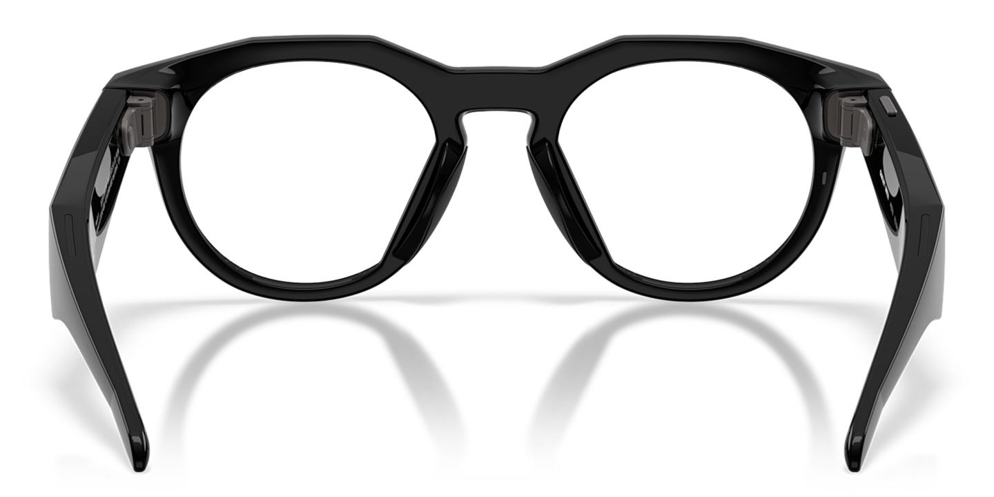 Shop Oakley Meta HSTN Limited Edition Unisex Round Eyeglasses with Blue-Violet Light Lenses in Black online.