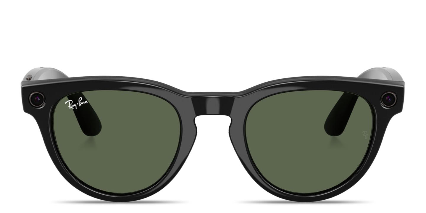 Ray-Ban Meta Headliner Unisex Panthos Sunglasses in Shiny Black – Product Photo 0