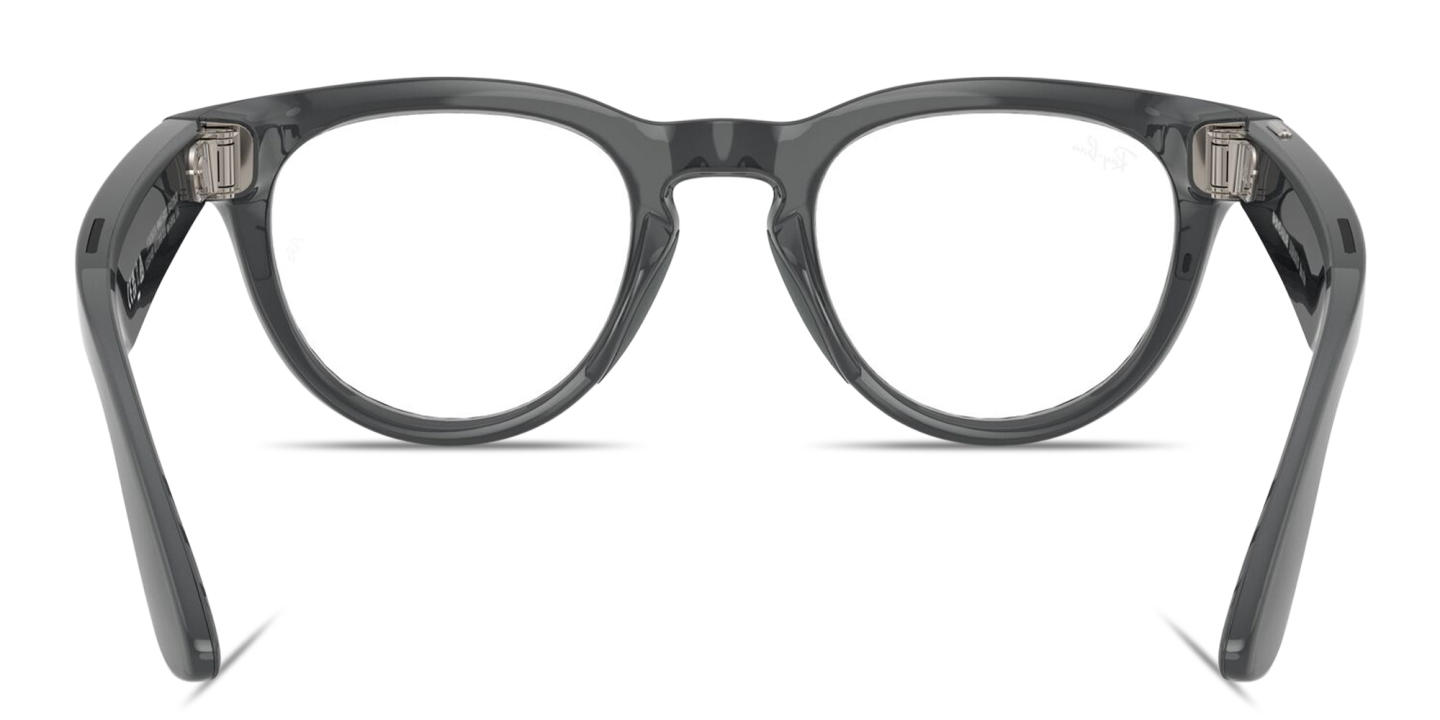 Shop Ray-Ban Meta Headliner Transitions® Unisex Panthos Sunglasses in Shiny Asteroid Grey online.