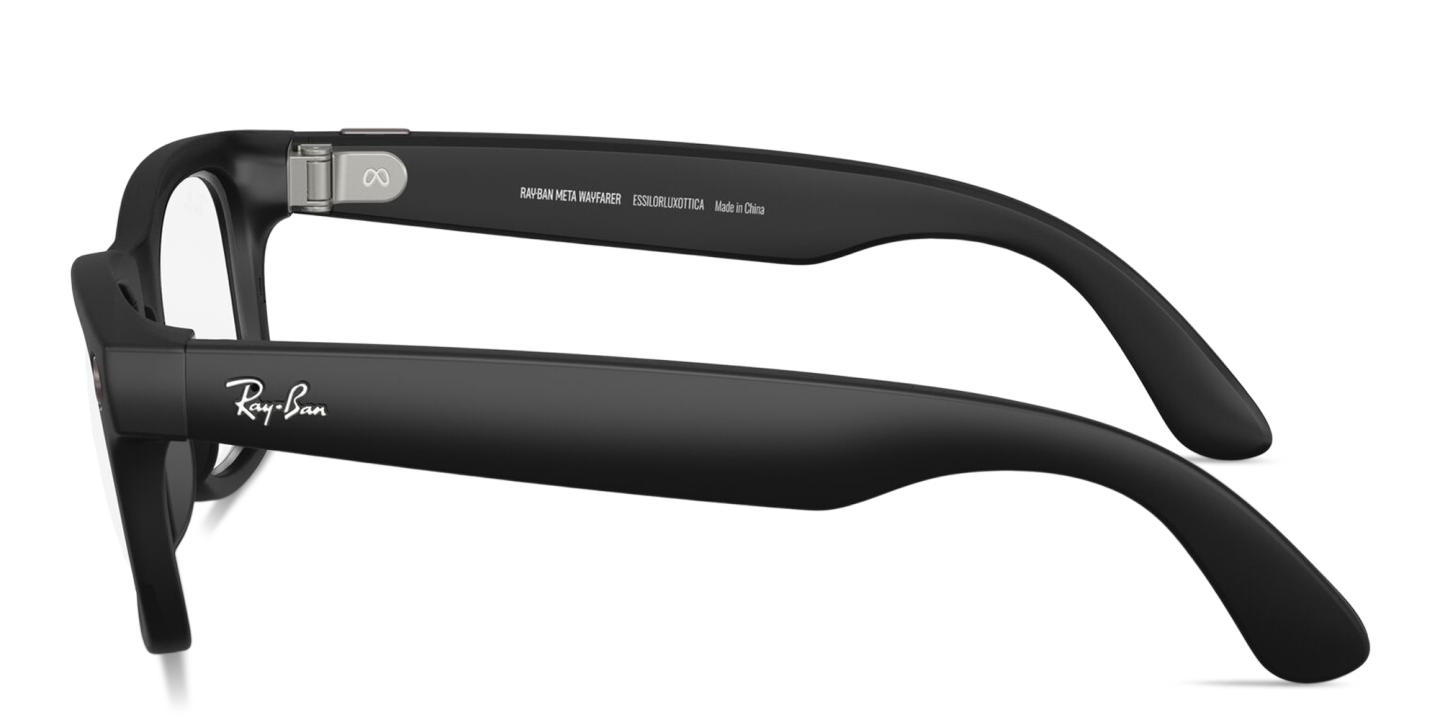 Shop Ray-Ban Meta Wayfarer Transitions® Unisex Square Sunglasses in Matte Black online.