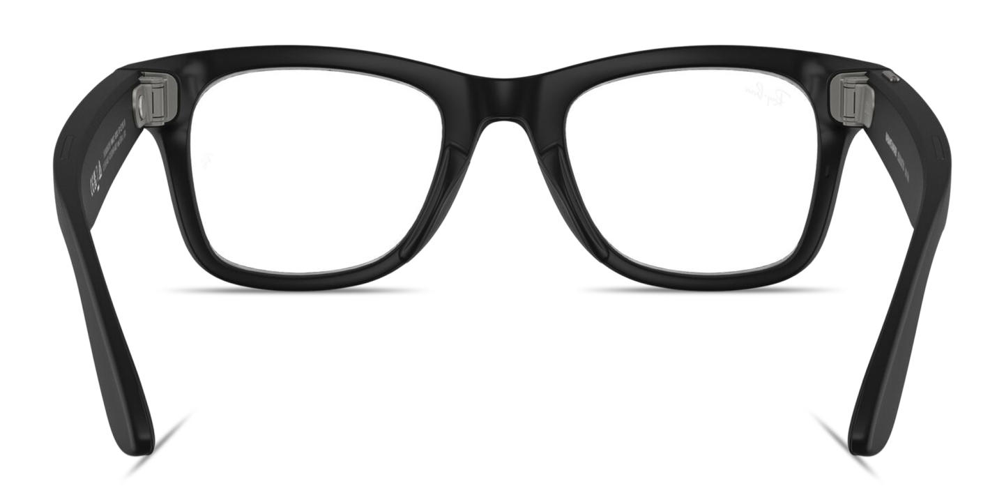 Shop Ray-Ban Meta Wayfarer Transitions® Unisex Square Sunglasses in Matte Black online.